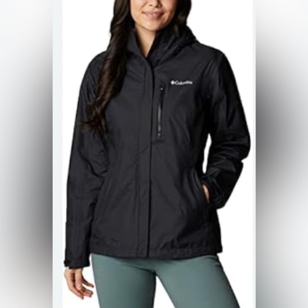 Columbia Women’s Black OMNI-TECH Waterproof Breathable Parka Jacket, Size XS